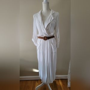 Medium white shirt dress
